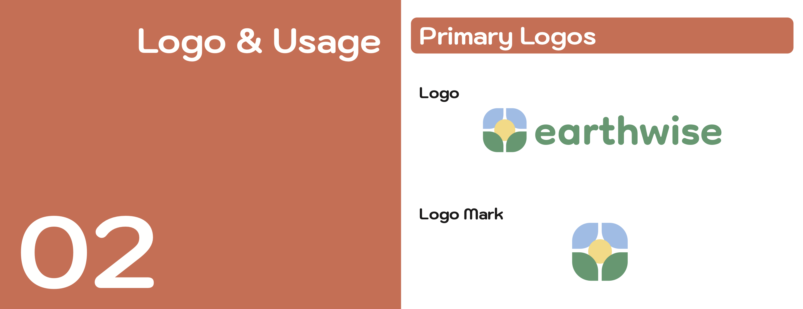 Earthwise Style Guide selected page 04.