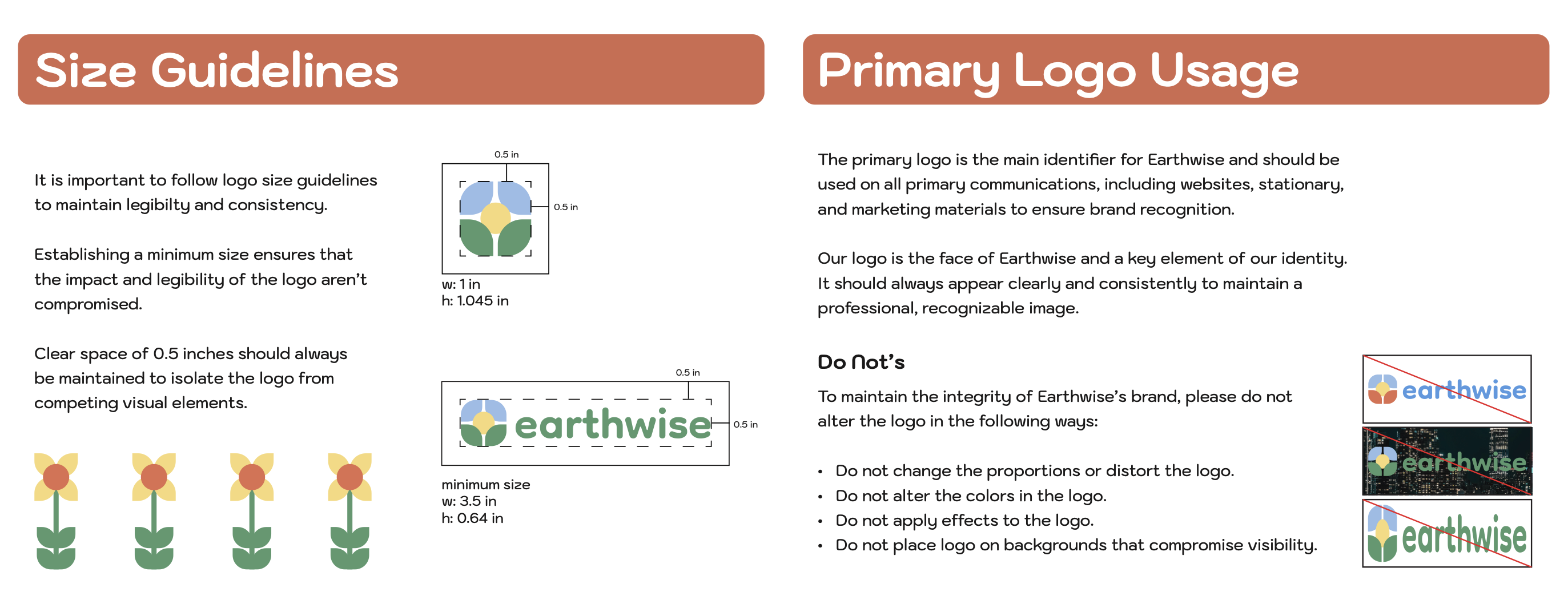 Earthwise Style Guide selected page 05.