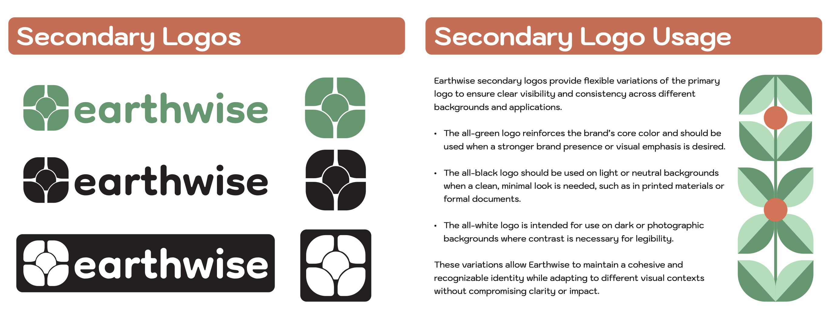 Earthwise Style Guide selected page 06.