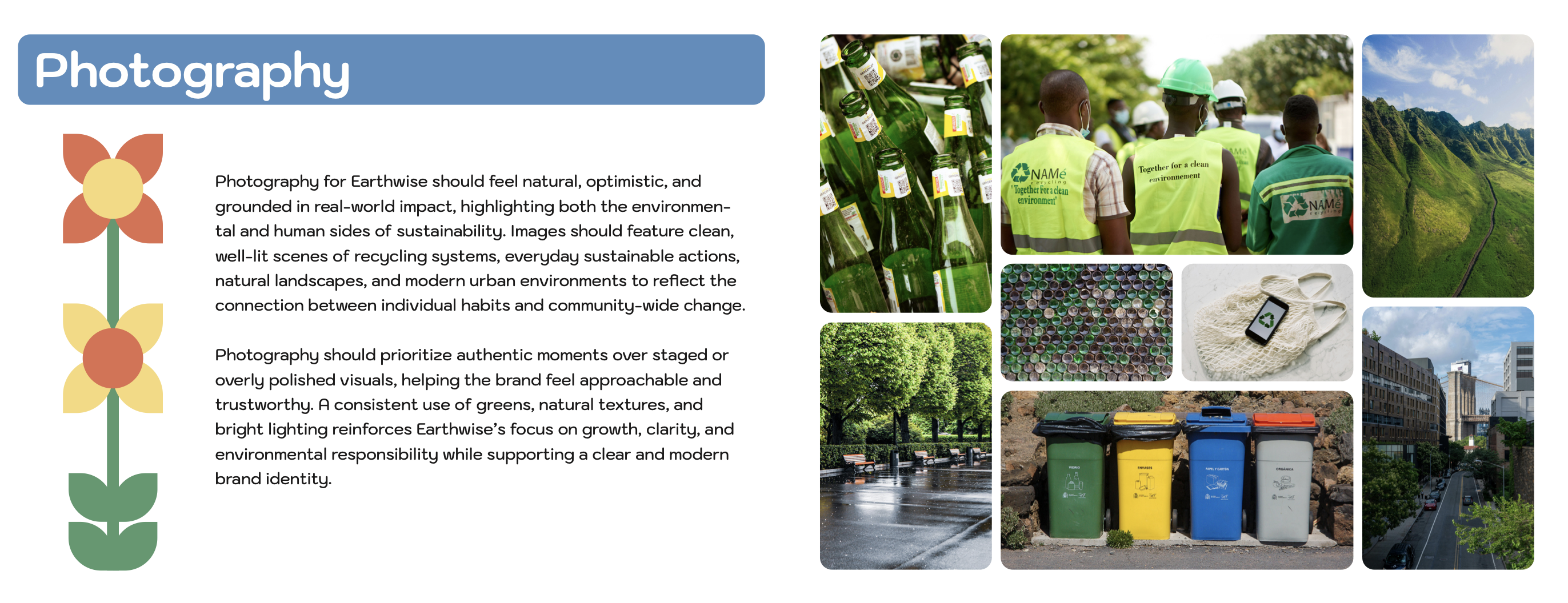 Earthwise Style Guide selected page 09.