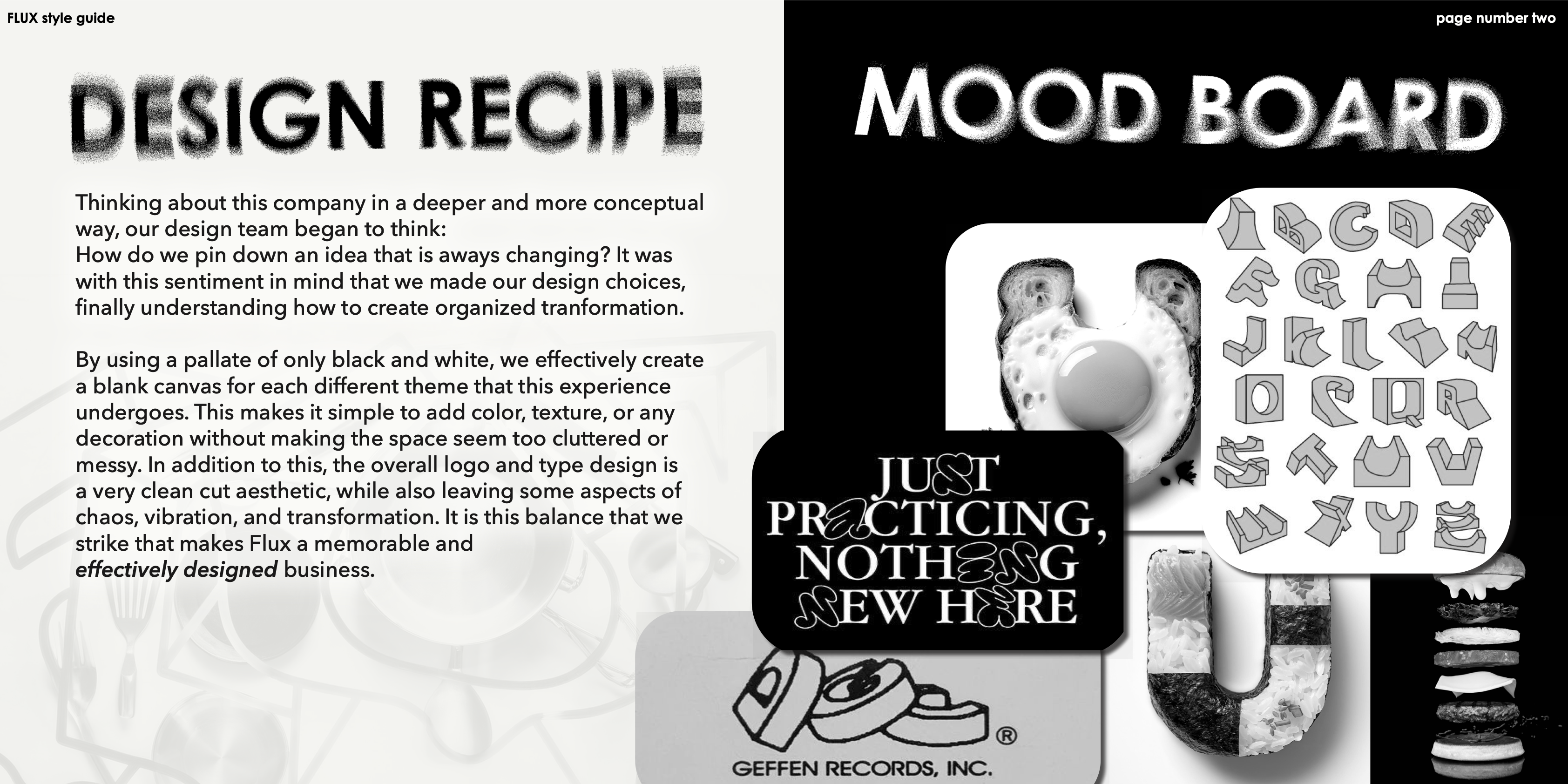 FLUX Style Guide selected page 03.