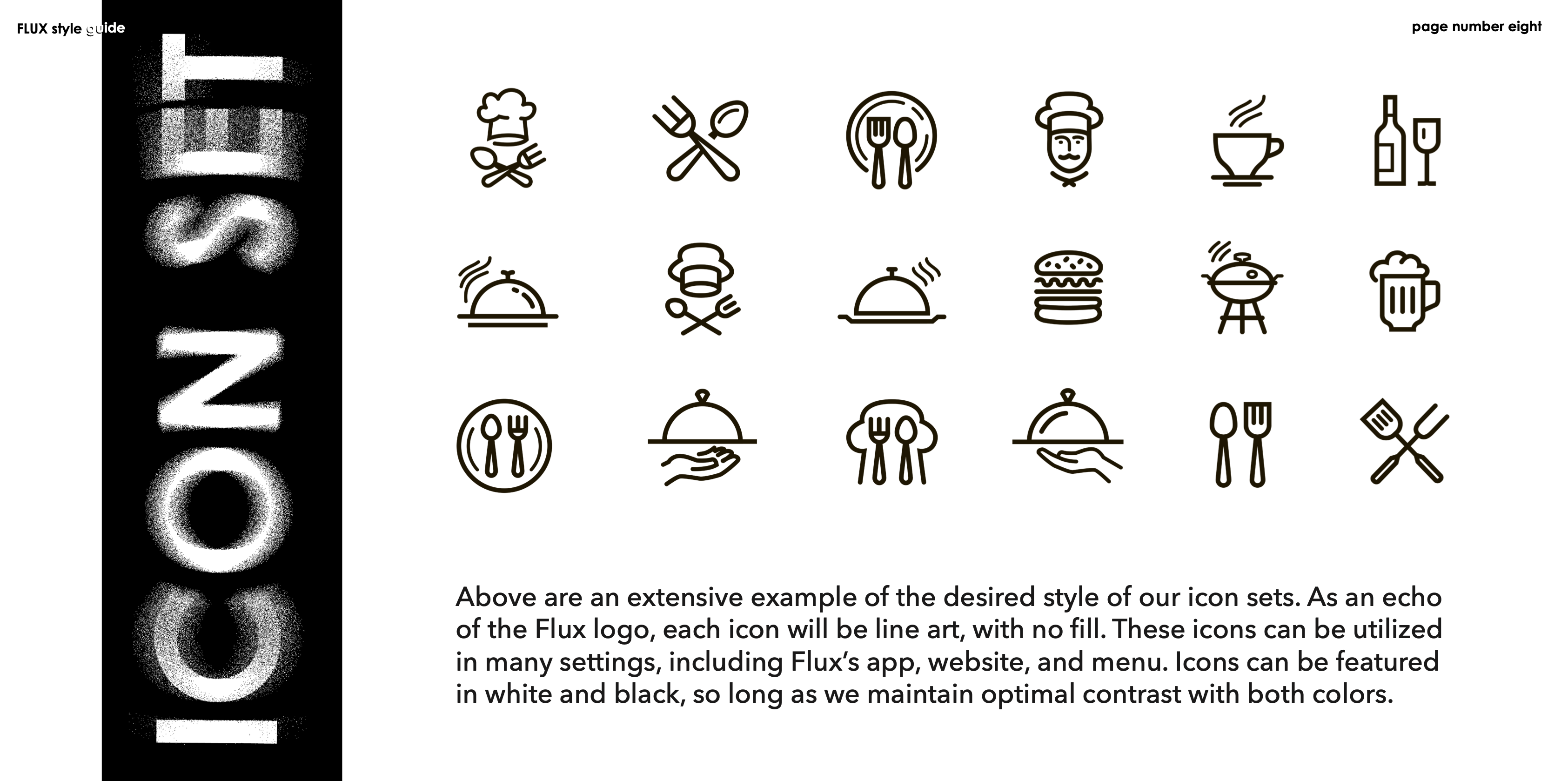 FLUX Style Guide selected page 12.