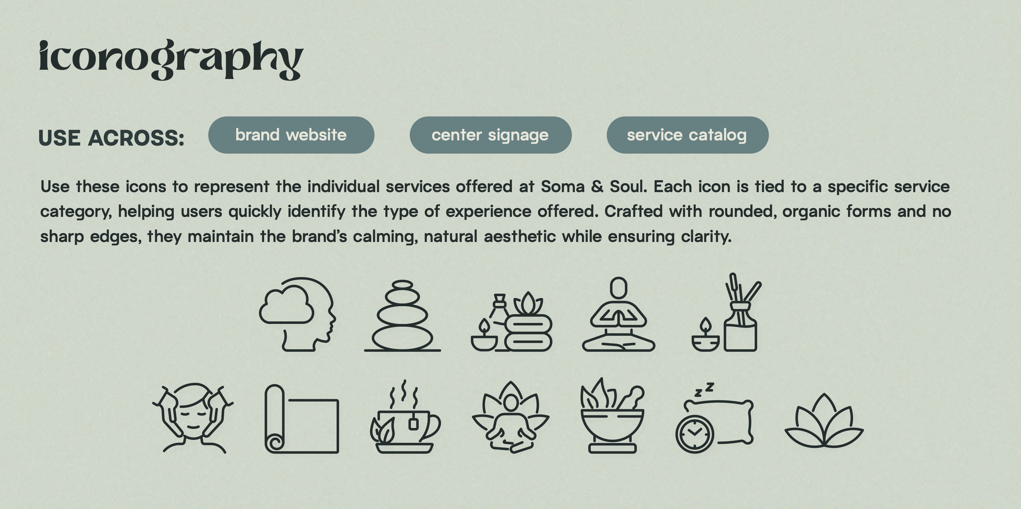 Soma & Soul Style Guide selected page 10.