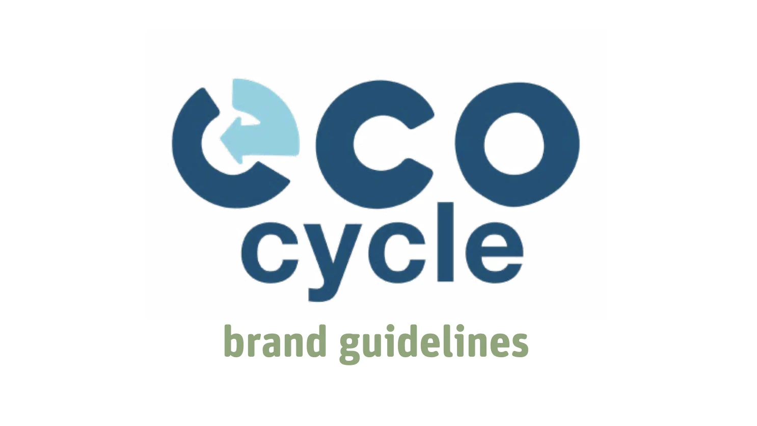 Eco Cycle style guide screenshot preview.