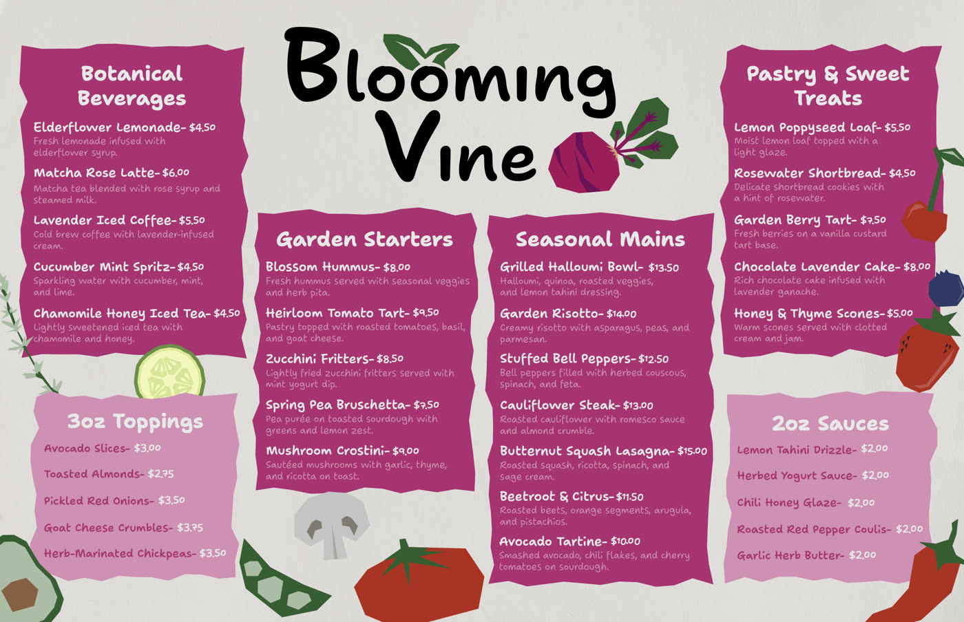 Tastefully Designed recipe layout selected student outcome 09.