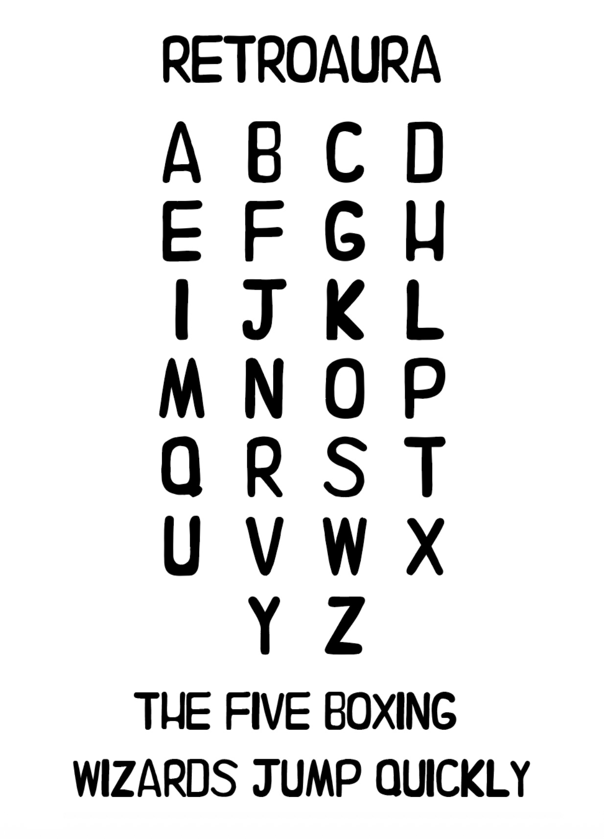 Font and Specimen Poster selected student outcome 03.