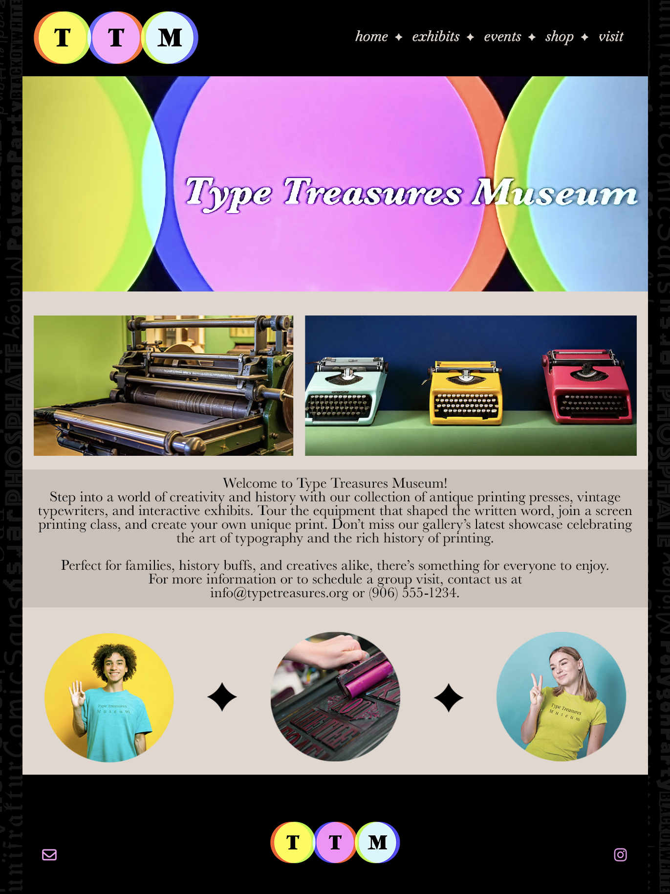 Website Typography selected student outcome 01.