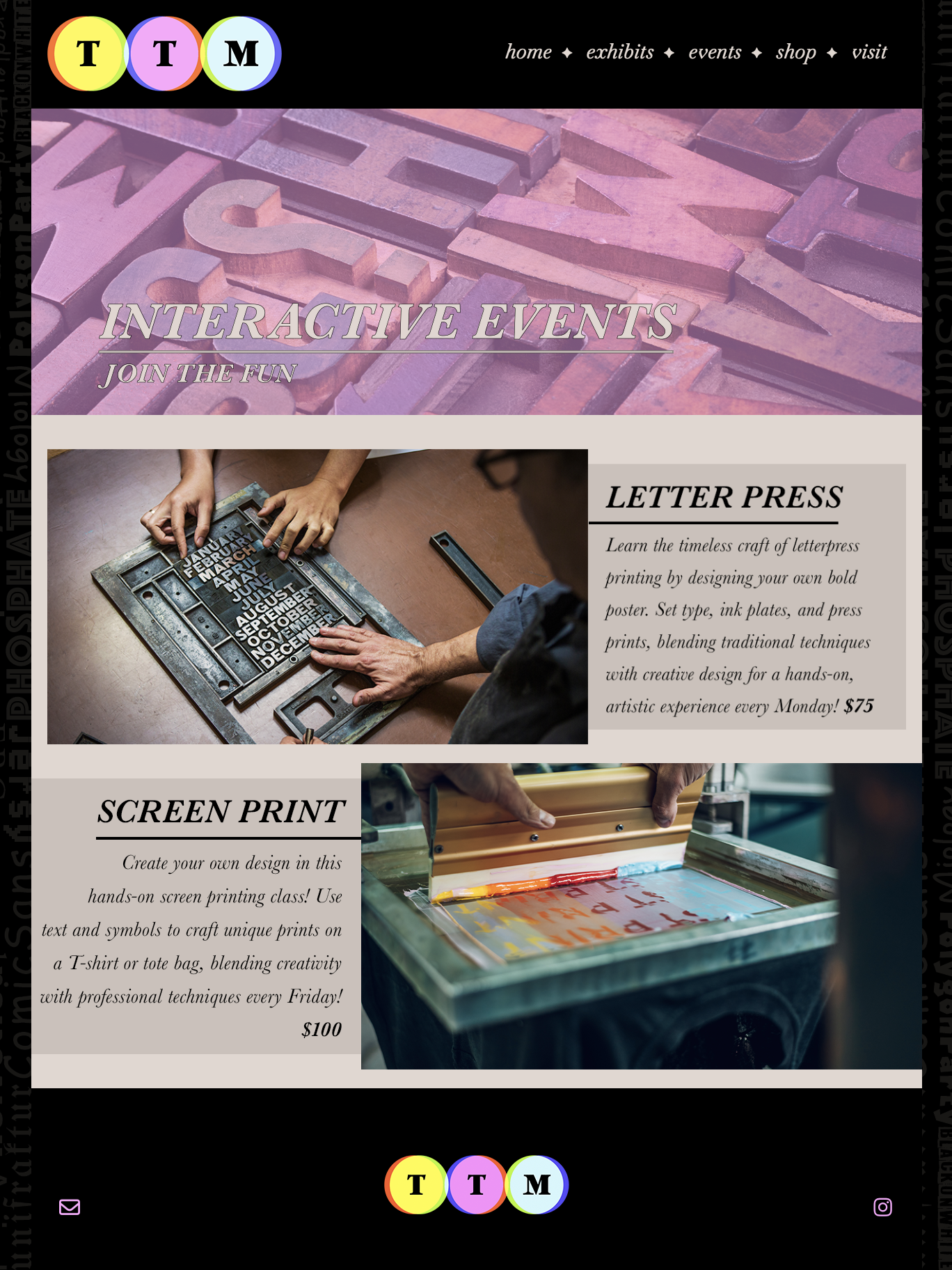 Website Typography selected student outcome 02.