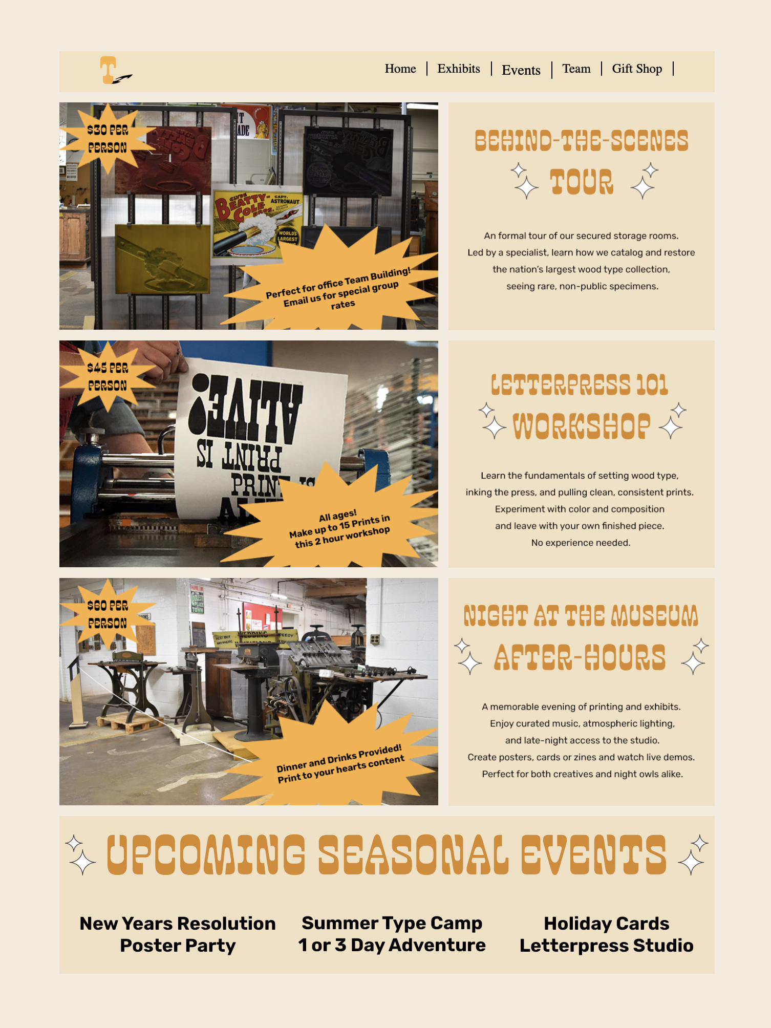 Website Typography selected student outcome 08.