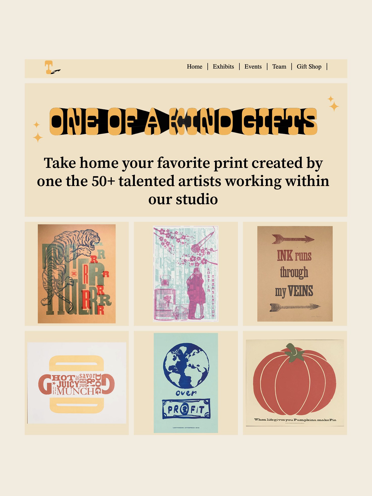 Website Typography selected student outcome 09.